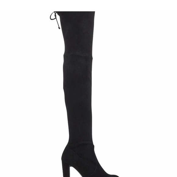 Stuart Weitzman Stretch Suede Black - Picture 1 of 3